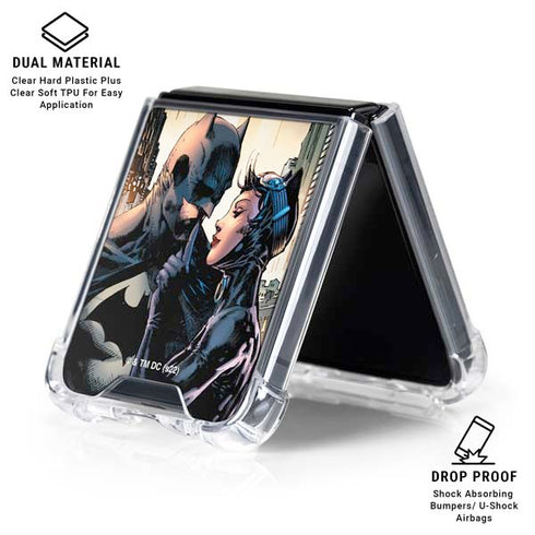 DC Comics Batman Hush 15th Anniversary Deluxe Edition Cover by Jim Lee Galaxy Z Flip6 Clear Case